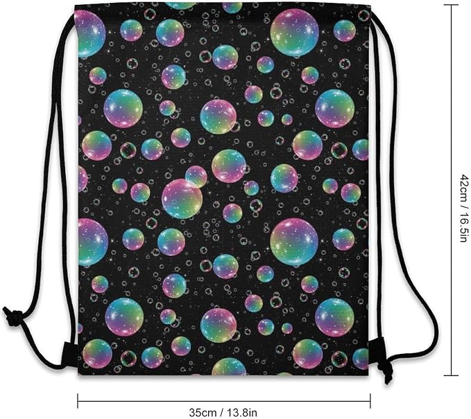 Yoga Drawstring Bag Gym Sackpack String Backpack Waterproof - Image 3