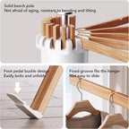 Clothes Drying Rack Tripod,Drying Rack Clothing,Laundry Drying Rack,Floor Standing,16 Wooden Poles,Collapsible Drying Racks for Laundry,Retractable,Foldable,Folding