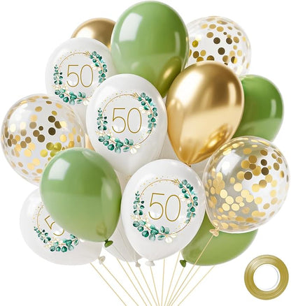 Sage Green Balloons by Hongplus