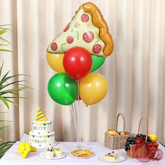 Pizzas Party Balloons Stand Kit 2 Sets - Image 4