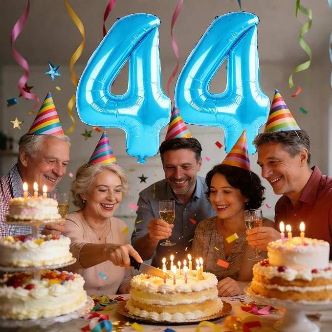 40 Inch Number 44 Balloons for 44th Birthday Party Decorations, 0-100 Jewelry - Image 2