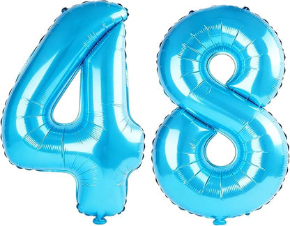 40 Inch Number 48 Balloons for 48th Birthday Party Decorations, 0-100 Jewelry by FOBELEC