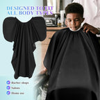 Professional Hair Cutting Cape with Adjustable Neck Strap Large Waterproof Salon Barber Styling Cloak for Home and Salon Use