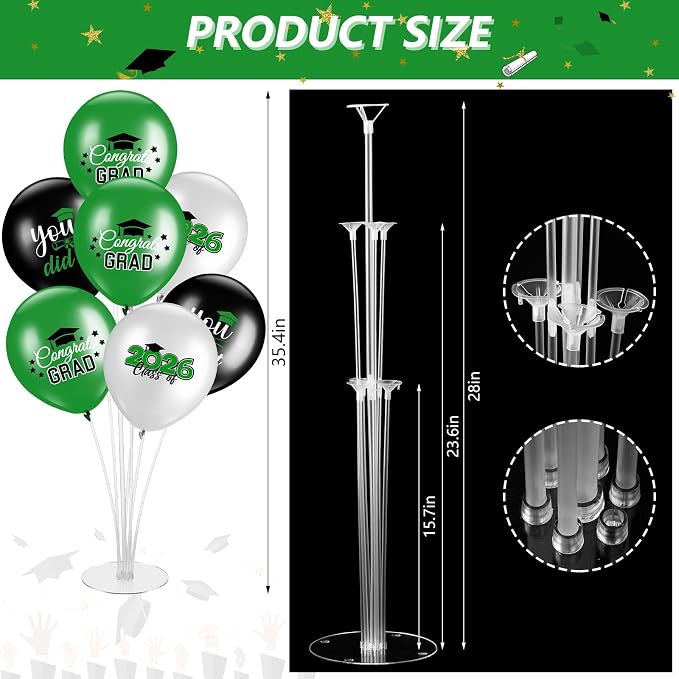 4 Set Graduation Party Balloon Stand Kits - Image 2