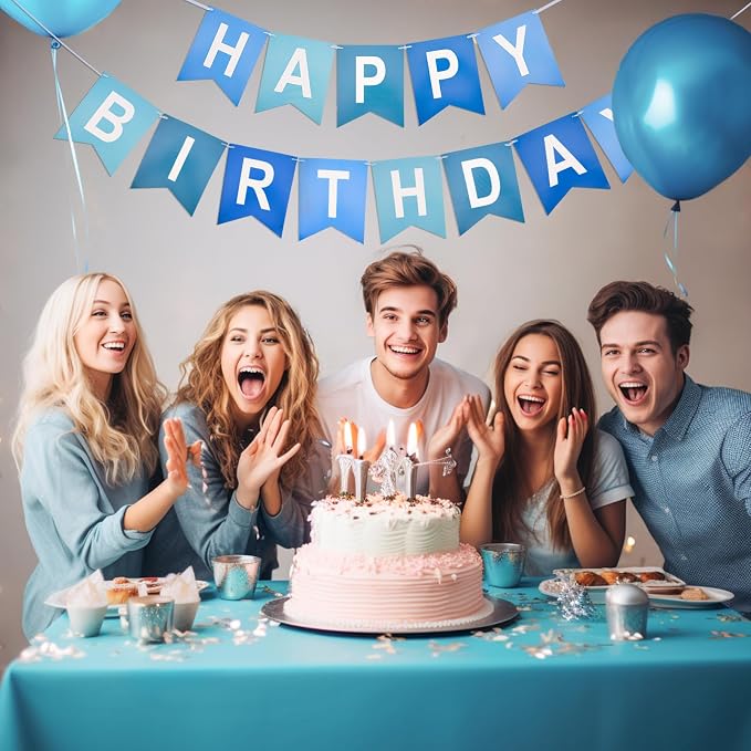 Happy Birthday Banner Birthday Party Banner NO DIY Happy Birthday Sign | - Image 6