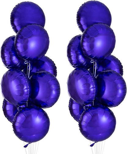 Purple Round Balloon 18 Inches Foil Balloons Mylar Helium Balloons - Image 2