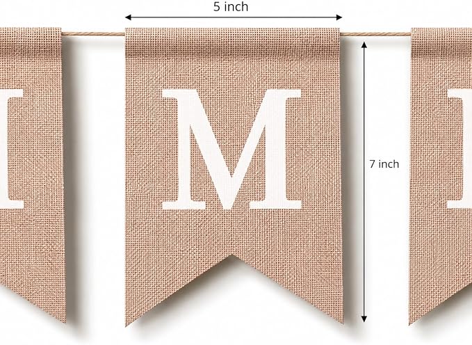 Custom Banner with Letters – Personalized Burlap or White Canvas Banner - Image 8