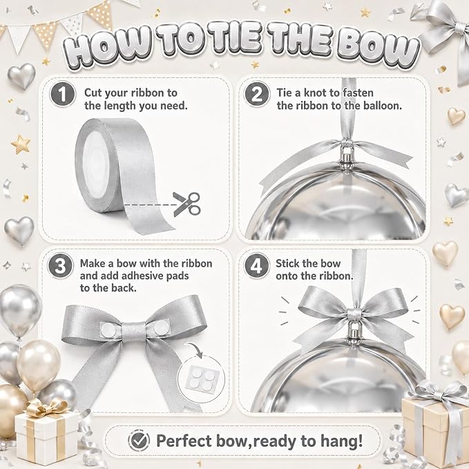 Silver Round Foil Balloons - Image 8