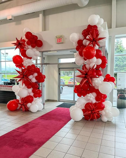 Red and White Balloons Garland Arch Kit - Image 4
