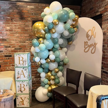 Sage Green and Blue Balloons - Image 8