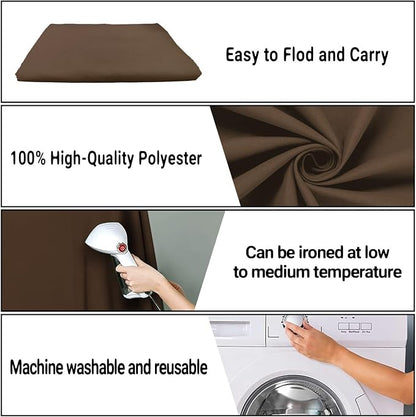 Brown Photography Backdrop for Photoshoot, Fabric 5x7ft | Polyester Studio - Image 7