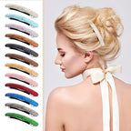 12 Pieces Hair Barrettes for Women Tortoise Shell Acetate French Skinny Clip Automatic Ponytail Barrettes for Women Fine Thin Hair Accessories(Elegant Color)