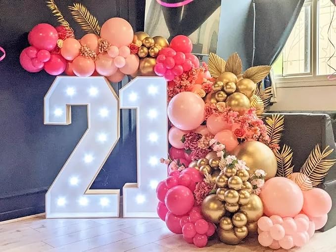 Pink Balloons Arch Kit 188pcs - Image 6