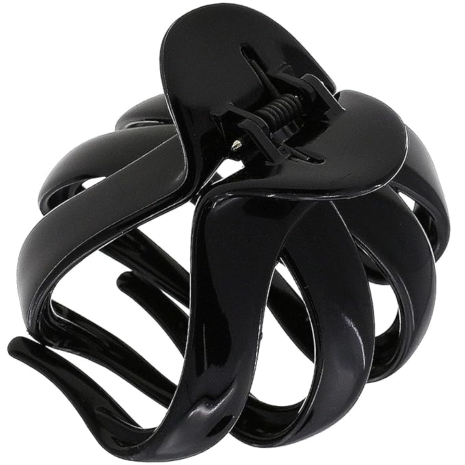 Camila Paris AD705 Small French Octopus Hair Clip for Women Thick Hair for Long Curly Wavy Hair, Girls Hair Claw Clips, Styling Big Claw Clip for Thick Hair, Strong Hold No Slip Grip, Made in France