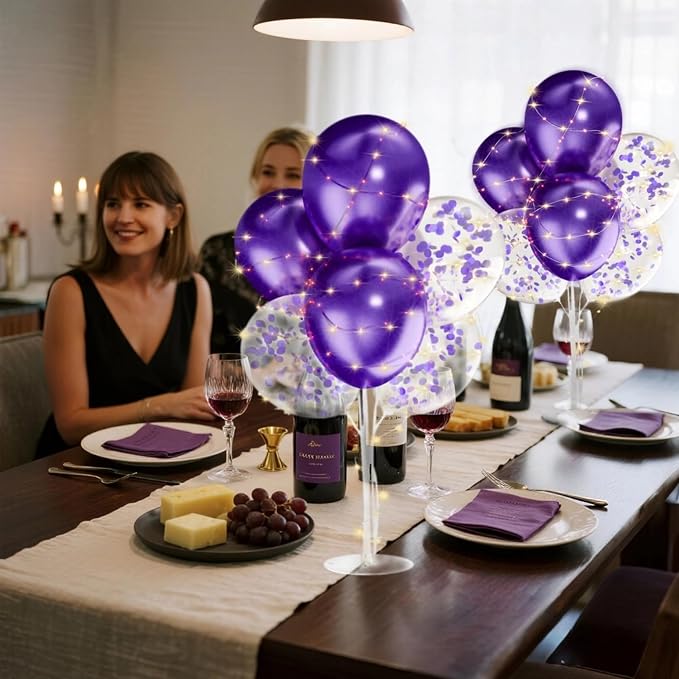 2Set Purple Balloons Stand, Balloons Stands - Image 8
