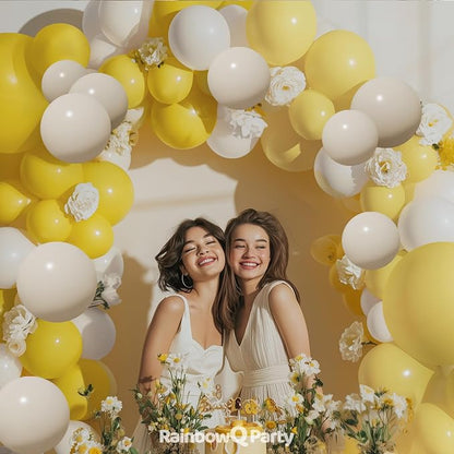 RainbowQ 165 Pcs Yellow Balloons Arch Kit Different Sizes Garland | Pastel - Image 2
