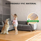 Clear Floor Mat for Home, 8'×12' Large Non-Slip Plastic Rug for Under Kitchen Table, Durable Waterproof Vinyl Area Mat for Baby Spills, Dog Accident, Anti-Scratch Floor Protector for Living Room
