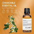 Chamomile Essential Oil, Pure Natural Chamomile Oil for Skin Body Hair Diffuser - 1 Oz