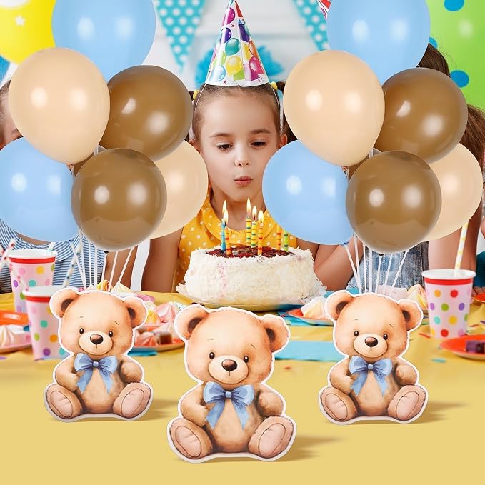 12 Sets Bear Baby Shower Balloon Stand Kit - Image 8
