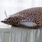 SLPBABY Silk Pillowcase for Hair and Skin with Hidden Zipper Print (Queen, Pattern26)