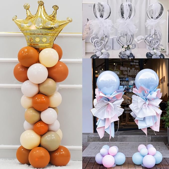 AooeDomi Metal Balloon Column Stand Set of 2, Reusable Telescopic Design - Image 6