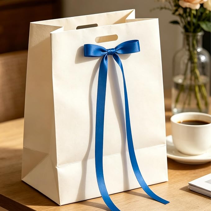 3/8In 30Yards Thin Royal Blue Ribbon - Image 4