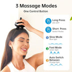 COMFIER Cordless Head Massager Scalp Massager Hair Growth with 3 kneading Modes,Waterproof Hair Massage with 8 Claws for Deep Cleansing,Body Cat Head Scratcher,Gift for Women,Men