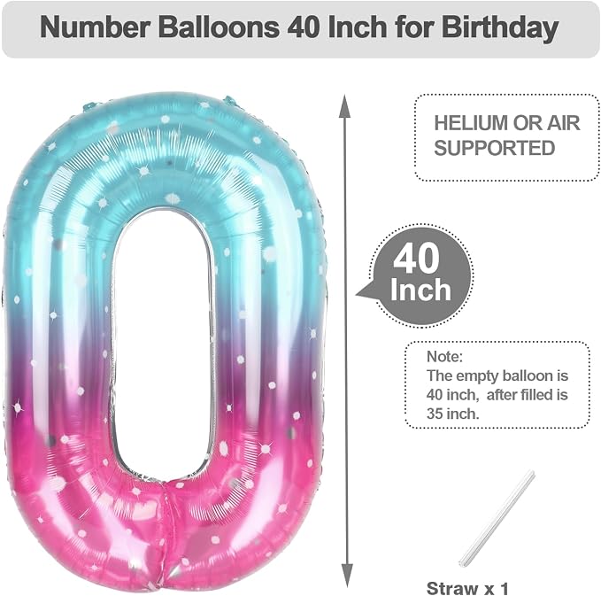 Number Balloons 40 Inch Silver 9 Balloon - Image 5