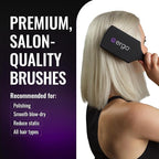 ERGO Ionic Paddle Hair Brush – Large Polishing Brush for Long-Lasting Shine, Detangling Brush for Wet & Dry Hair Care, Hair Styling Tool for Blow Drying (ER1000)