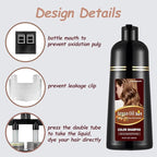 Blonde Brown Hair Dye 16.9 Fl Oz, Argan Oil Hair Shampoo, 3 in 1 Hair Dye Shampoo, Easy To Use, Semi-Permanent Hair Color Shampoo (Blonde Brown)