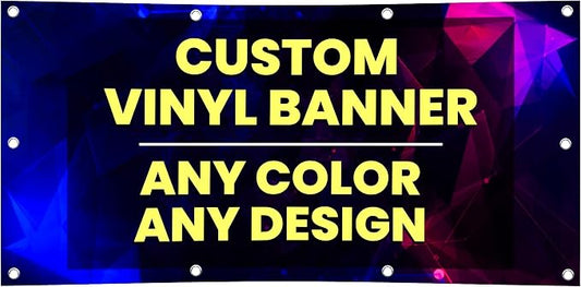 Personalized Custom Vinyl Banner Printing Indoor or Outdoor use Printed by FactoryofStickers