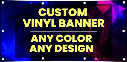 Personalized Custom Vinyl Banner Printing Indoor or Outdoor use Printed by FactoryofStickers