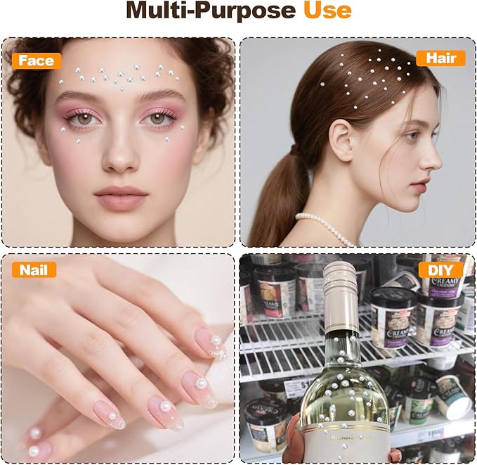 820Pcs Self Adhesive Pearl Stickers - Image 4
