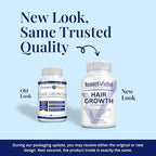 Research Verified Hair Growth Support - with Biotin, DHT Blockers & Vitamins - Hair Growth and Hair Loss Prevention, 1 Bottle (1 Month Supply)