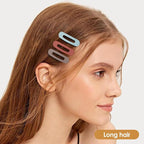 Small Flat Hair Clips for Women Lay Down Clips for Thin Hair Accessories 2.16 Inch 8pack
