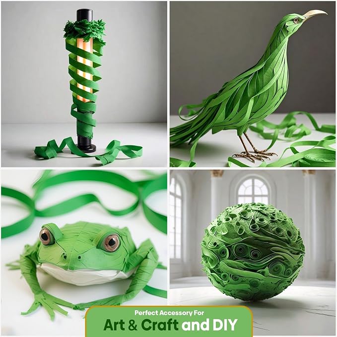 4 Green Crepe Paper Streamers, 328ft Pack of Party Decorations | Each roll is - Image 4