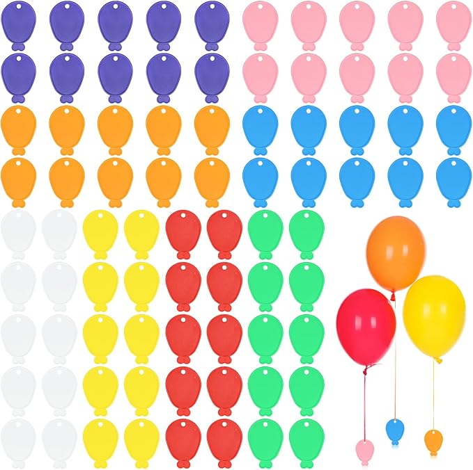 80 Pcs Plastic Balloon Weights, Reusable Colorful Balloons Pendants, Wedding - Image 5