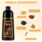 Chestnut Brown Hair Dye Shampoo 3 in 1 for Gray Hair Coverage, Hair Color Shampoo for Women Men, Herbal Ingredients Champu Para Pintar el Cabello (16.9 Oz)
