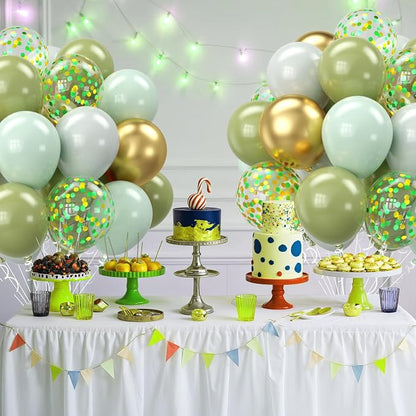 Sage Green and Gold Balloons - Image 7