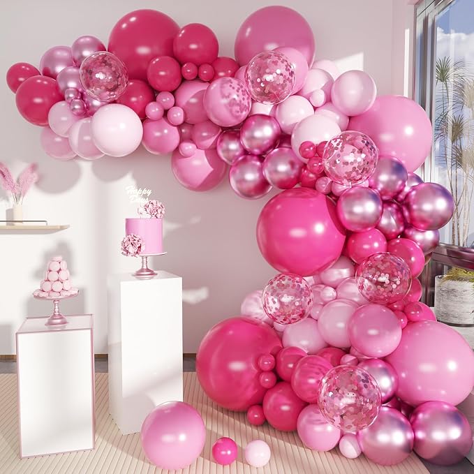 MEBAY Pink Balloon Arch Kit by MEBAY
