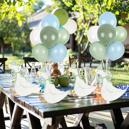12 Sets One Silly Goose 1st Birthday Decoration Goose Balloon Stand Kit Baby - Image 5