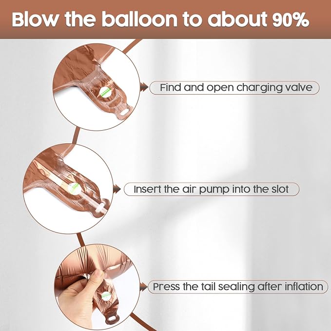 1 Balloon - Brown Birthday Number Balloons, 40 Inch Decorations Men Women | - Image 6