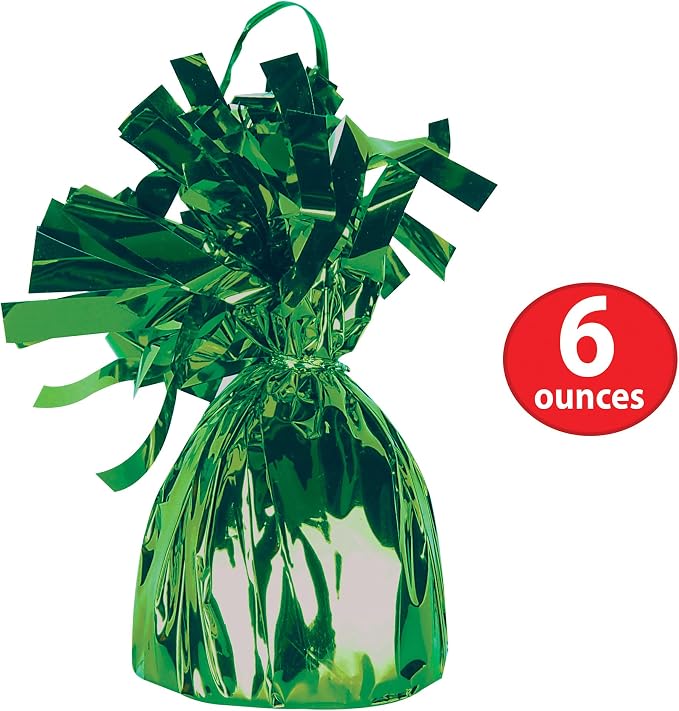 Beistle Mardi Gras Assortment Balloon Weights – 6 Green, 6 Gold, and 6 Purple - Image 3