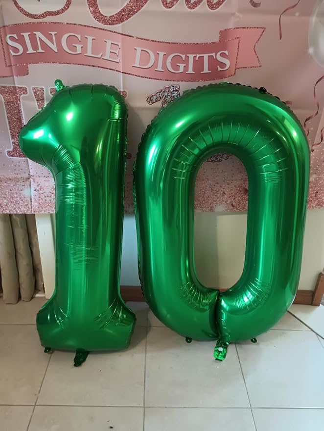 Number Balloons 20 Balloon Dark Green - Image 4
