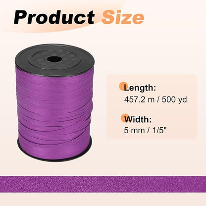 PATIKIL Glitter Curling Ribbon 500yds x 1/5" Plastic Balloon String Ribbon | - Image 2