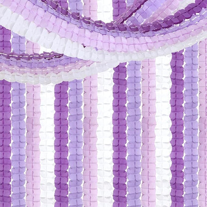 Purple White Lavender Party-Decorations Streamers-Garland - Image 7