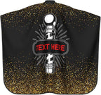 Custom Barber Cape for Men Personalized Professional Hair Cutting Cape with Text for Home Salon Barbershop