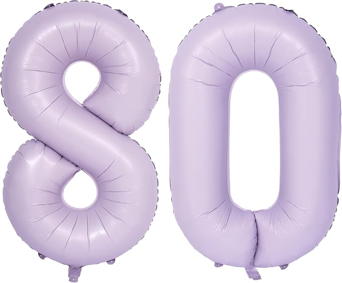 40 In Matte Purple Number Balloons Helium Foil Mylar Balloon Digital 8 | Perfect by Exquisitehighqualitypartydecorationstomeetyoureveryneed%EF%BC%81