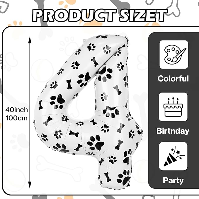 40 Inch Dog Foil Birthday Balloons - Image 2
