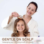 Toddler Soft Massage Comb - Mini Hairbrush for Thick, Curly, Thin, Long or Short Hair, Ideal for Travel (Beige)